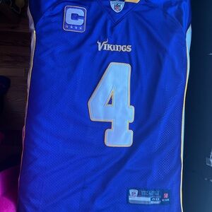 Reebok Brett Favre Captain Minnesota Vikings Jersey